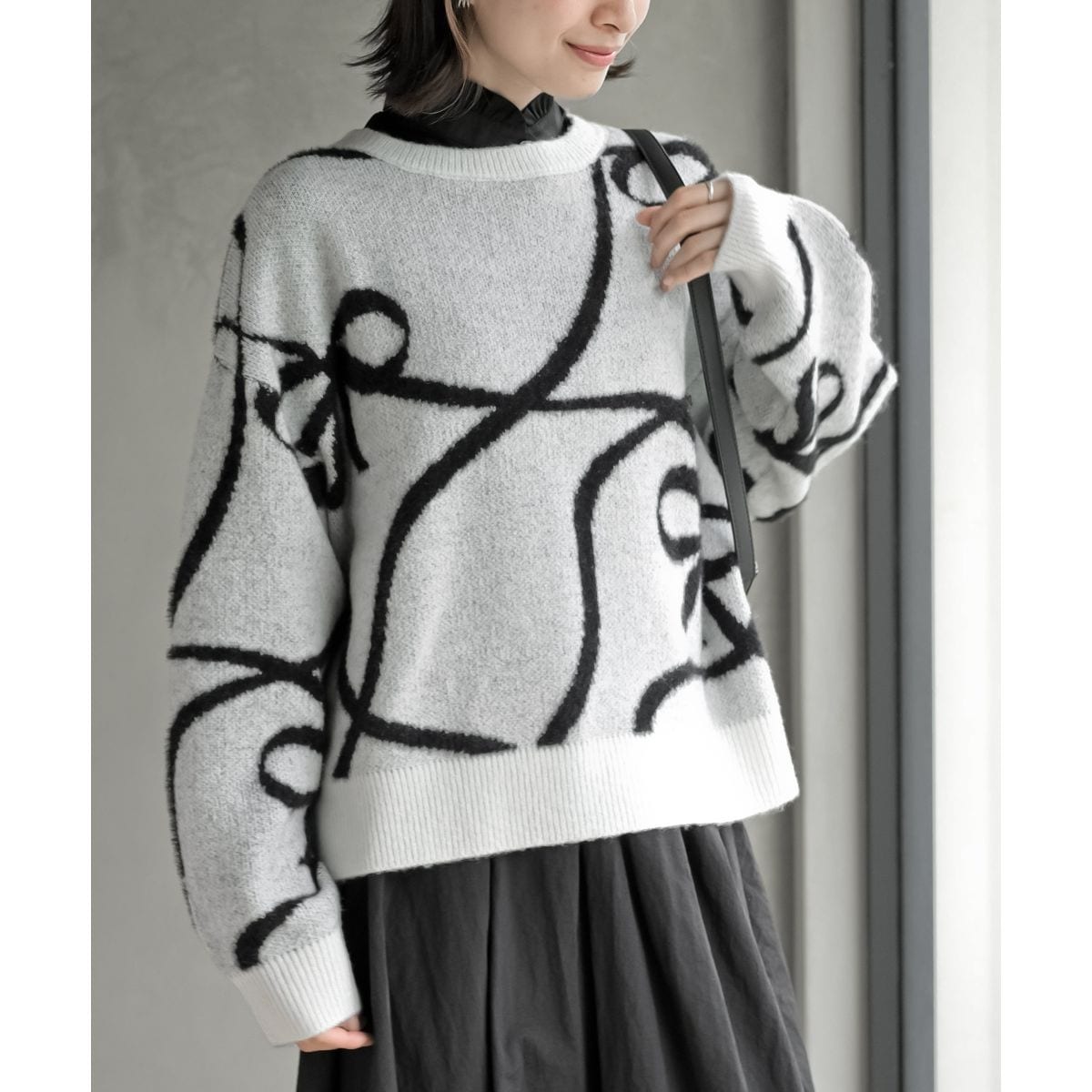 リボン柄ニットプルオーバー | アール・ピー・エス(r.p.s) | マルイ