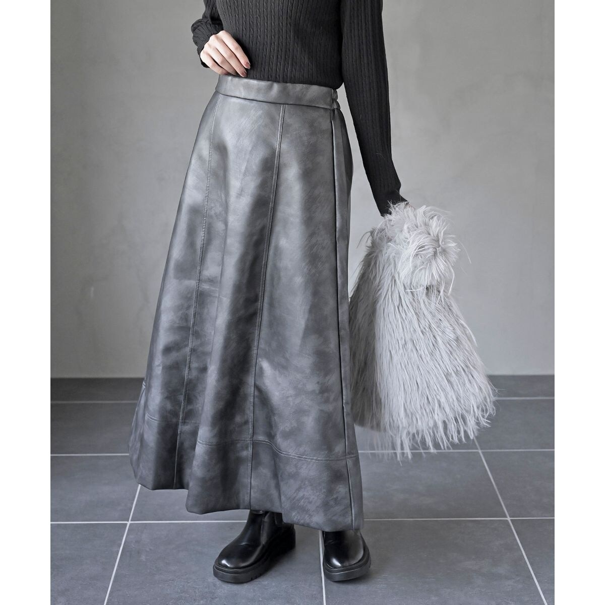 フェイクレザーロングスカート | アール・ピー・エス(r.p.s) | マルイ