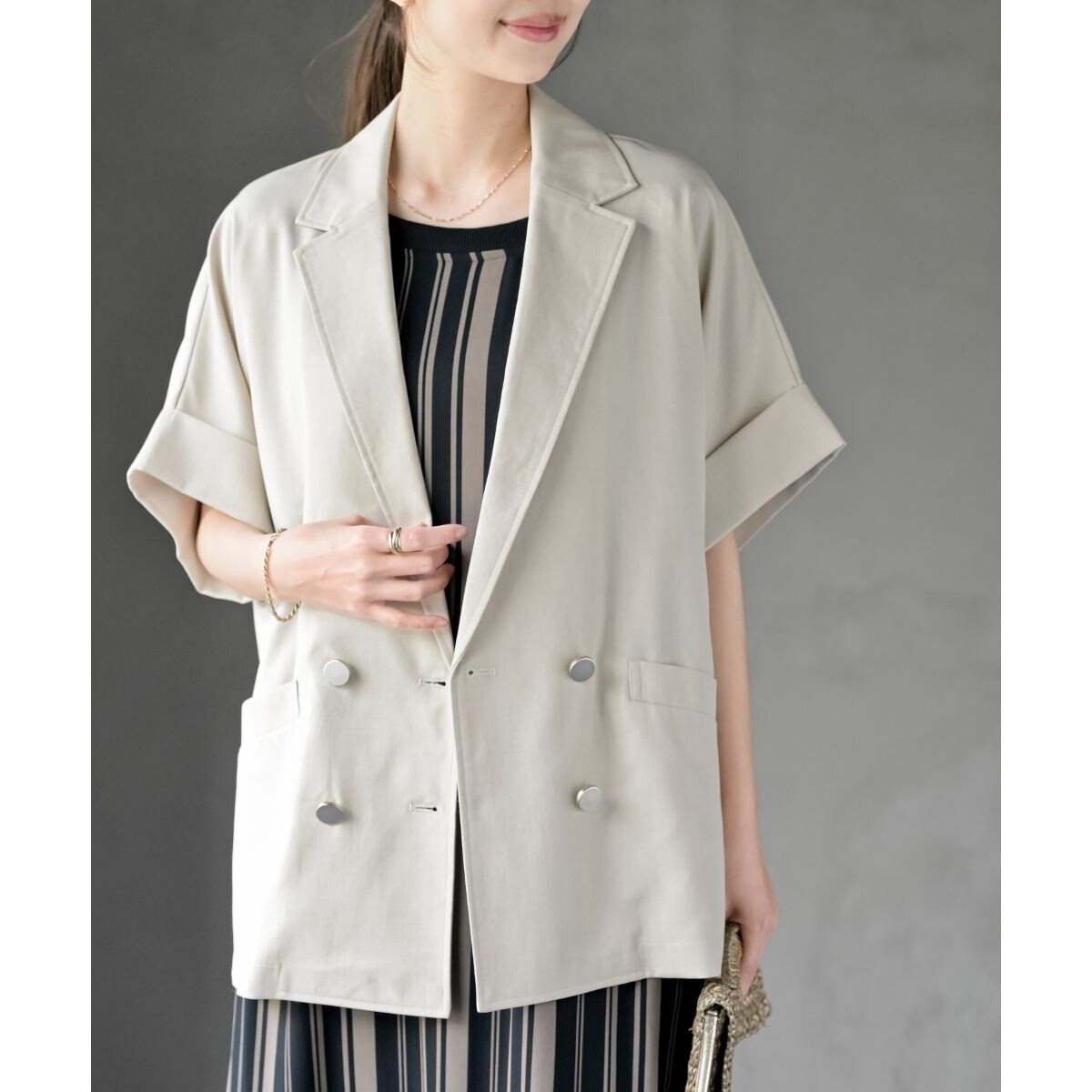DRESSTERIOR コート（その他） ベージュ 0123725Y0057 セール】 カメリア エアリーウールコート【2023秋冬モデル