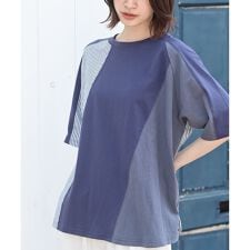 異素材切替プルオーバー