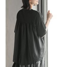異素材切替カットT
