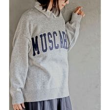 ロゴニットプルオーバー