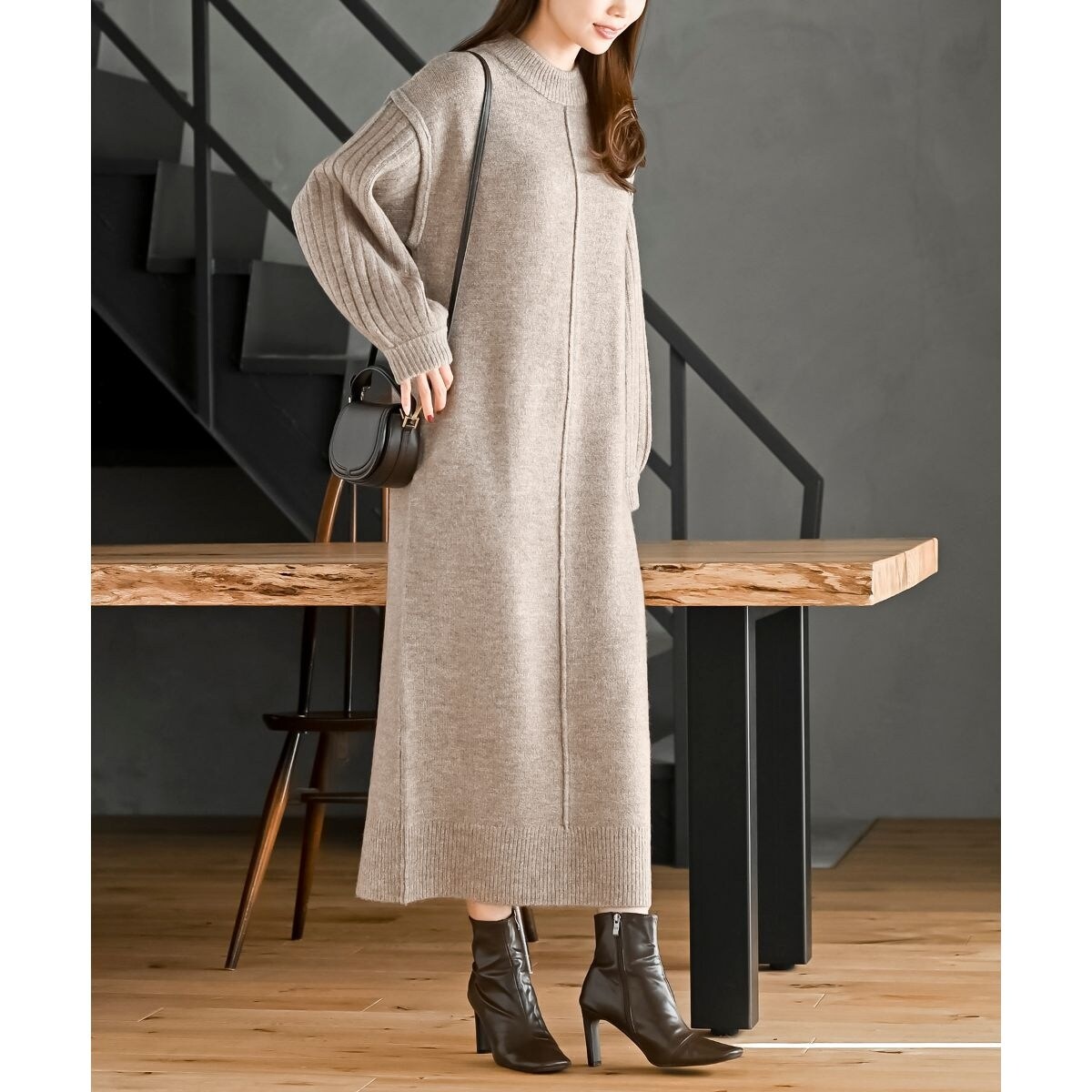 LACOSTE × BEAMS BOY ／ 別注 ピケ ワンピース