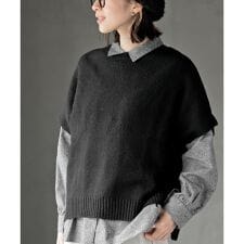 アール・ピー・エス(r.p.s)のプルオーバーワイドニットベスト