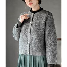 アール・ピー・エス(r.p.s)のループ編みニットカーディガン