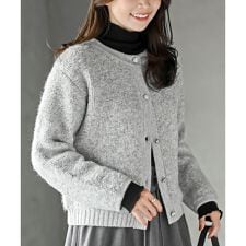 アール・ピー・エス(r.p.s)のループ編みニットカーディガン