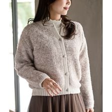 アール・ピー・エス(r.p.s)のループ編みニットカーディガン