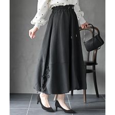 ピーチ起毛サイドリボンバルーンスカート