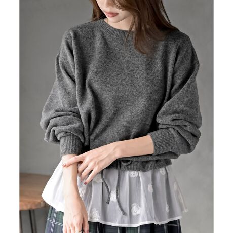 [^ԁF0801000515]2025/AW@NEWӂ背[XhbLOl킢jbggbvX烌[X̂tF~jȃjbgvI[o[B@ׂȃI[KW[[XɃt[`[t΂߂K[[ȃfUC|CgłBgŗD͋Co~bNXJ[̃jbgBق̂Nъ̂ƂG̗ǂfނłBEGXgɃ{ăuEWOX^CɂB1ől킢ẴgbvXłBnȂLk(jbg)胊{߉҂݉߂̋ŃfUCTCYقȂꍇ܂̃I[KW[͑@ׂȑfނ̂߂Ђӂ(fނ̍\A@ۂ邱ƂAЂ̂悤Ɍꍇ܂nsǂł͂܂̂ŗ\߂)F􂢉