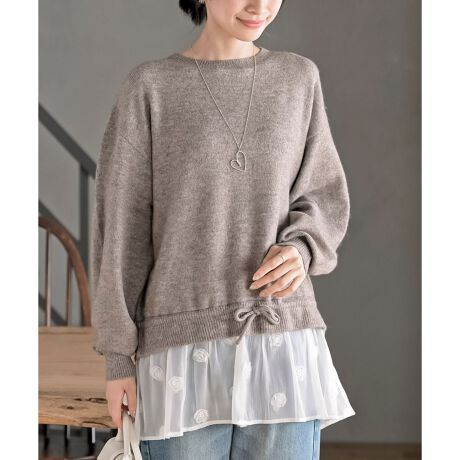 [^ԁF0801000515]2025/AW@NEWӂ背[XhbLOl킢jbggbvX烌[X̂tF~jȃjbgvI[o[B@ׂȃI[KW[[XɃt[`[t΂߂K[[ȃfUC|CgłBgŗD͋Co~bNXJ[̃jbgBق̂Nъ̂ƂG̗ǂfނłBEGXgɃ{ăuEWOX^CɂB1ől킢ẴgbvXłBnȂLk(jbg)胊{߉҂݉߂̋ŃfUCTCYقȂꍇ܂̃I[KW[͑@ׂȑfނ̂߂Ђӂ(fނ̍\A@ۂ邱ƂAЂ̂悤Ɍꍇ܂nsǂł͂܂̂ŗ\߂)F􂢉