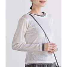 アール・ピー・エス(r.p.s)のシアーベロアバイカラーロンT