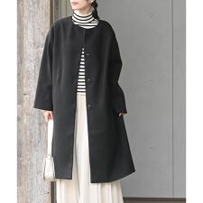 アール・ピー・エス(r.p.s)のノーカラーロングコート