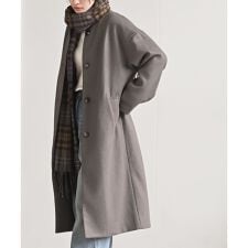 アール・ピー・エス(r.p.s)のノーカラーロングコート