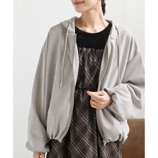 スエードポンチバルーンZIPパーカージャケット