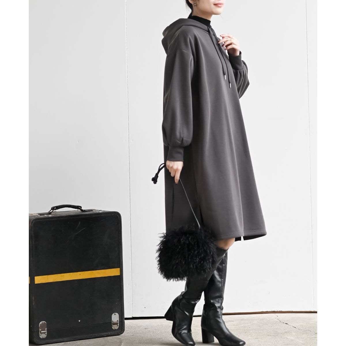 LACOSTE × BEAMS BOY ／ 別注 ピケ ワンピース