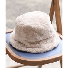 アール・ピー・エス(r.p.s)のフェイクファー×コーデュロイリバーシブルハット