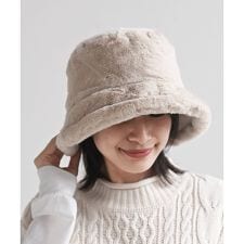 アール・ピー・エス(r.p.s)のフェイクファーバケットハット