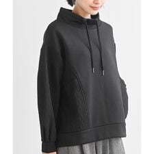 アール・ピー・エス(r.p.s)のふくれジャガード×無地切り替えプチハイネックプルオーバー