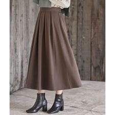 アール・ピー・エス(r.p.s)のボックスプリーツロングスカート