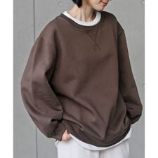 レイヤード風裏起毛プルオーバー