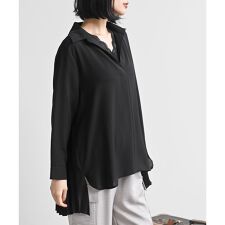 アール・ピー・エス(r.p.s)のBACKプリーツスキッパーブラウス