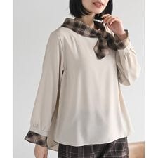 アール・ピー・エス(r.p.s)のリボンネックブラウス