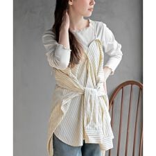 ストライプ2WAYシャツ