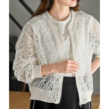 コード刺繍シアーブルゾン