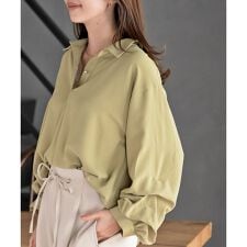 変形袖タックスキッパーブラウス