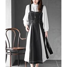 シフォンプリーツ切替ジャンスカ