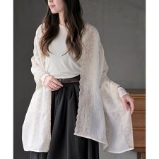 刺繍大判ストール