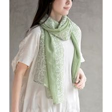 刺繍大判ストール