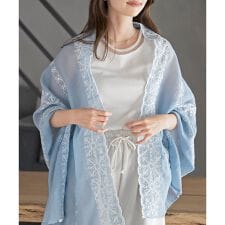 刺繍大判ストール