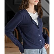 レースレイヤー風カーデプルオーバー