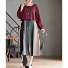 アール・ピー・エス(r.p.s)のカラフルパッチワークドッキングワンピース