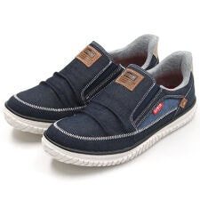 エドウイン ハンズフリー 軽量 幅広 防滑 抗菌 防臭 デニム スニーカー EDW-7289