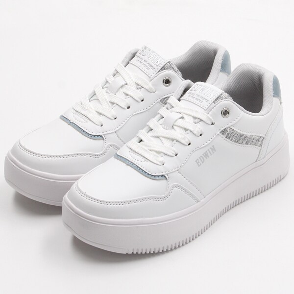 エドウイン 軽量 ボリュームソール ツイード シンプル コート