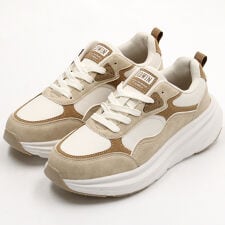 エドウイン 軽量 ボリュームソール かわいい カジュアル スニーカー EDW-4655