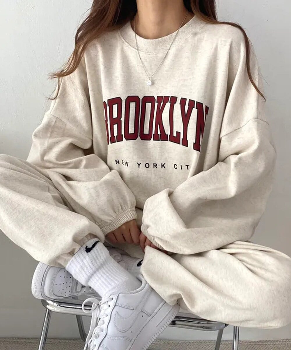 トレーナー スウェット 「2点SET」NEW YORK セットアップ トレーナー＆パンツ レディース メンズ NEW GENTLEMAN トレーナー スウェット 「2点SET」NEW YORK