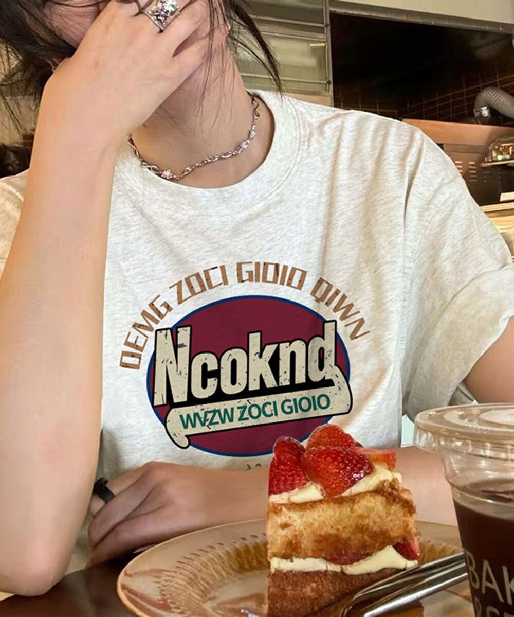 Ncoknd オーバーサイズT