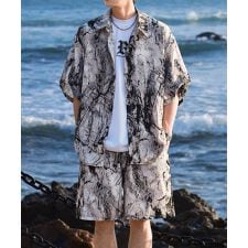 【2点SET】トロミ ノイジー セットアップ シャツ＆パンツ