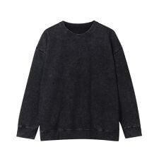 ブラックアウト ピグメント加工 オーバーサイズ トレーナー【セットアップ対応可】