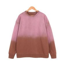 ブラックアウト グラデ ピグメント加工 オーバーサイズ トレーナー【セットアップ対応可】