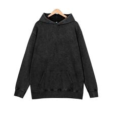 ブラックアウト ピグメント加工 オーバーサイズ プルオーバーパーカー【セットアップ対応可】