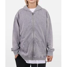 ブラックアウト2 ピグメント加工 オーバーサイズ ジップアップパーカー【セットアップ対応可】