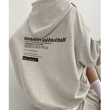 MOTIVATION オーバーサイズ プルオーバーパーカー