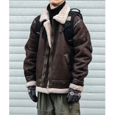 ニュージェントルマン(NEW GENTLEMAN)のグラマン B-3 ボア ムートン ジャケット