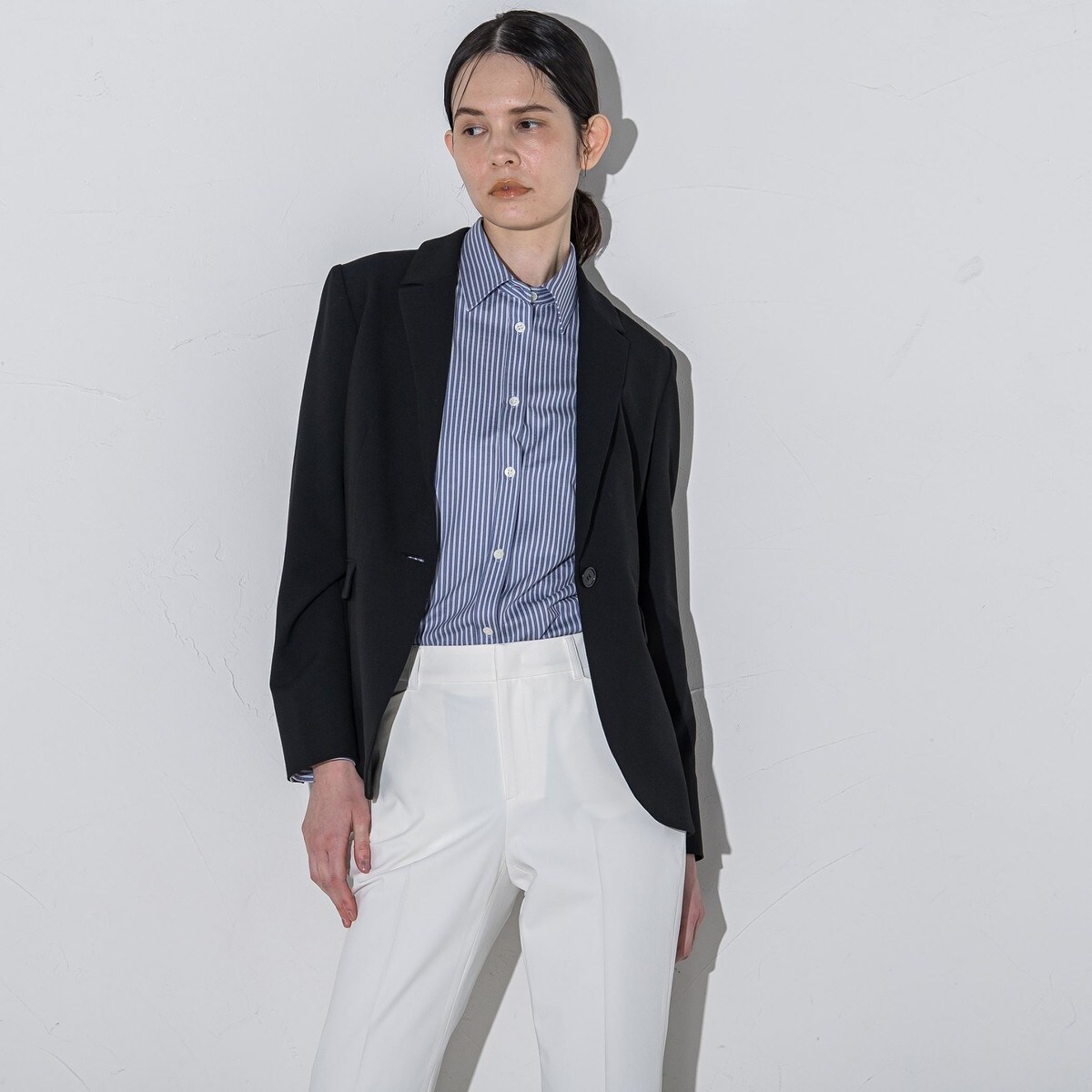 【新品タグ付き】la.f… J-CAMICIEジャージシャツ　洗濯機で洗える ラ エフ la.f… 【J-CAMICIE】定番ジャージシャツ≪洗濯機で