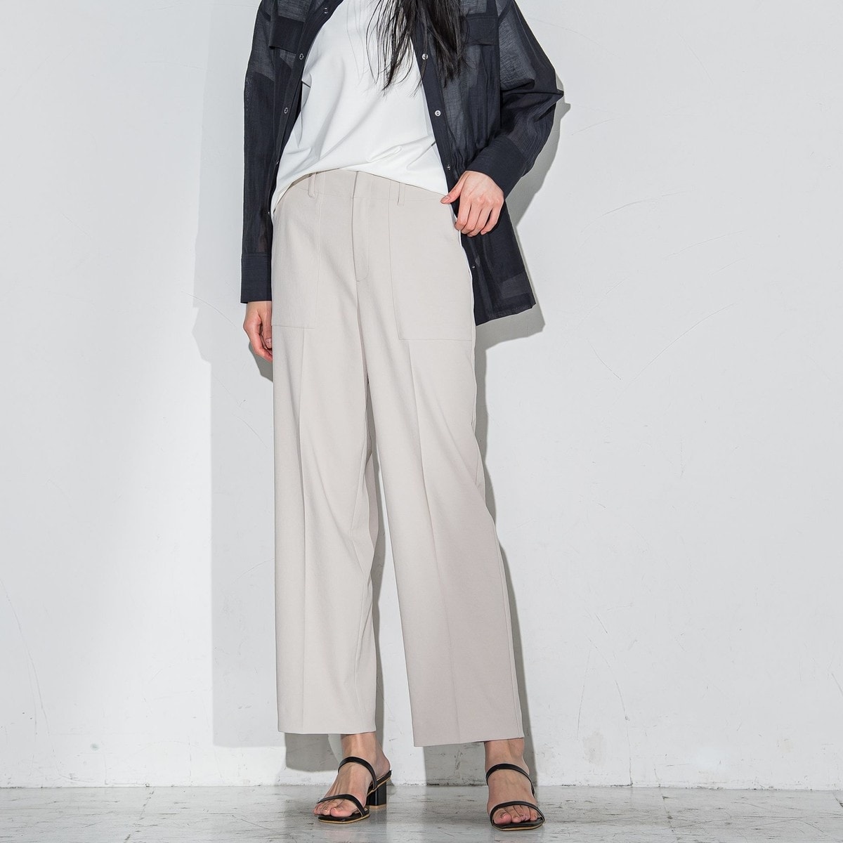 【大きいサイズ】フルダルベイカーパンツ≪洗濯機で洗える≫