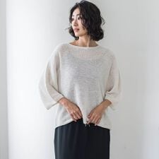 【大きいサイズ】メッシュニット≪手洗い可能≫